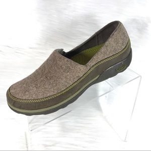 Chaco Loafers Brown Wool Leather Size 10
